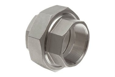 Forged Steel Unions Threaded Pipe Fittings 3 / 4 Inch BSPP Class 3000 ASTM A182 F22 MSS SP 83